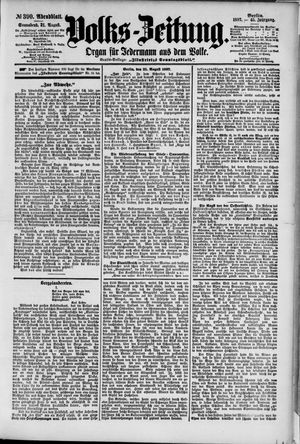 Volks-Zeitung vom 21.08.1897
