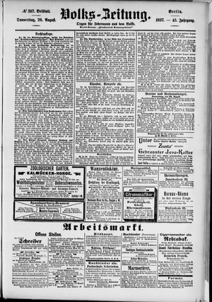 Volks-Zeitung vom 26.08.1897