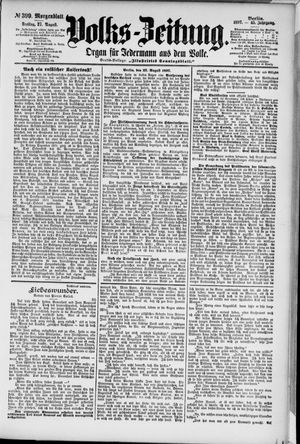 Volks-Zeitung on Aug 27, 1897