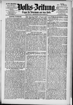 Volks-Zeitung on Aug 27, 1897