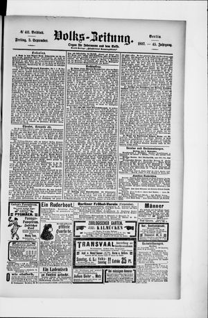 Volks-Zeitung vom 03.09.1897