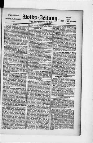 Volks-Zeitung vom 08.09.1897