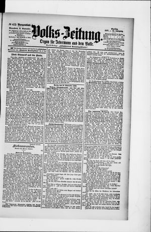 Volks-Zeitung vom 11.09.1897