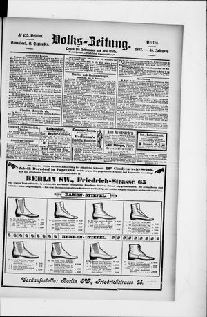 Volks-Zeitung vom 11.09.1897