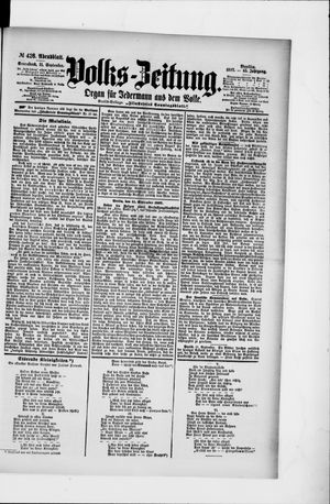 Volks-Zeitung vom 11.09.1897