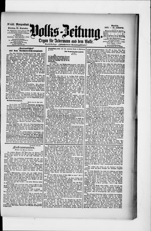 Volks-Zeitung vom 21.09.1897