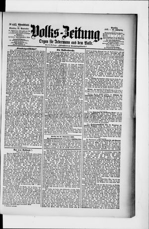 Volks-Zeitung vom 21.09.1897