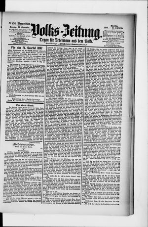 Volks-Zeitung vom 26.09.1897