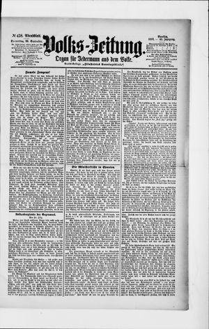 Volks-Zeitung vom 30.09.1897
