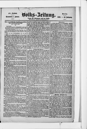 Volks-Zeitung vom 01.01.1898