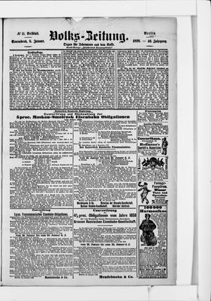 Volks-Zeitung vom 08.01.1898