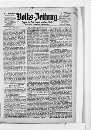 Volks-Zeitung vom 11.01.1898