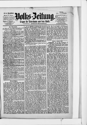 Volks-Zeitung vom 11.01.1898