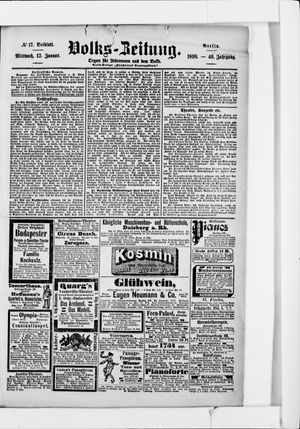Volks-Zeitung vom 12.01.1898