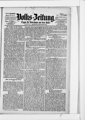 Volks-Zeitung vom 12.01.1898
