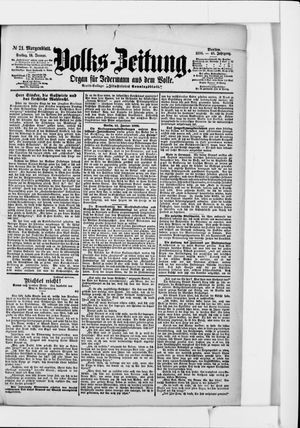 Volks-Zeitung vom 14.01.1898