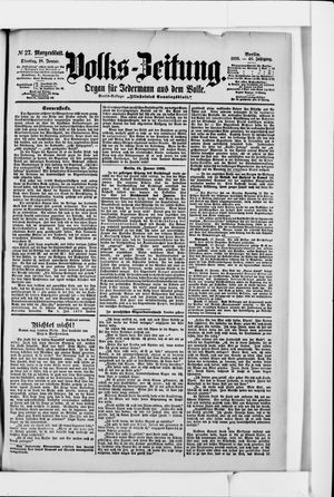 Volks-Zeitung vom 18.01.1898