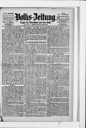 Volks-Zeitung vom 20.01.1898