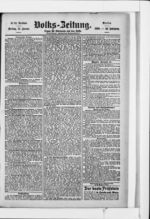 Volks-Zeitung vom 21.01.1898