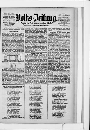 Volks-Zeitung vom 22.01.1898