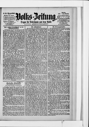Volks-Zeitung vom 25.01.1898
