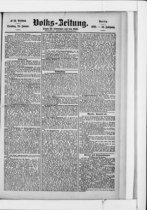 Volks-Zeitung vom 25.01.1898