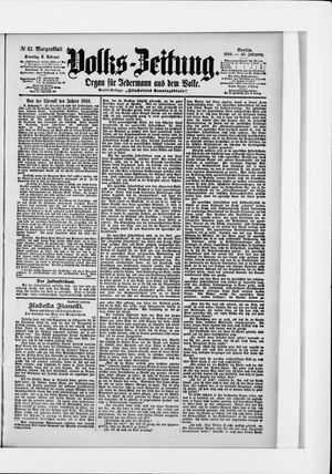 Volks-Zeitung vom 06.02.1898