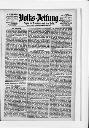 Volks-Zeitung vom 10.02.1898