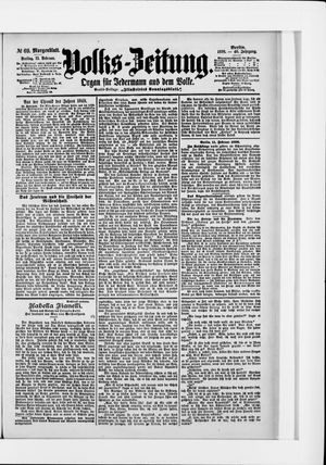 Volks-Zeitung vom 11.02.1898