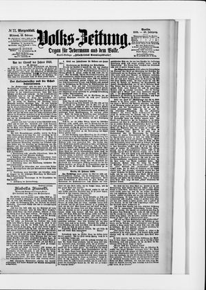 Volks-Zeitung vom 16.02.1898