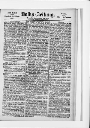 Volks-Zeitung on Feb 19, 1898