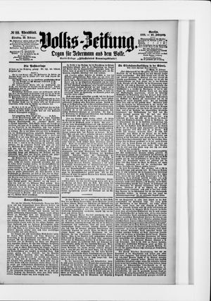Volks-Zeitung vom 22.02.1898
