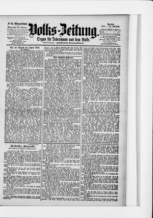 Volks-Zeitung vom 24.02.1898