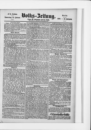 Volks-Zeitung vom 24.02.1898