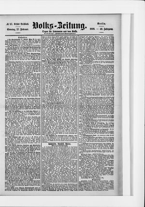 Volks-Zeitung vom 27.02.1898
