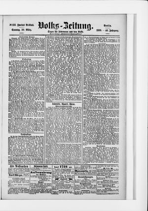 Volks-Zeitung vom 20.03.1898