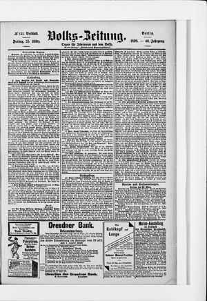 Volks-Zeitung vom 25.03.1898
