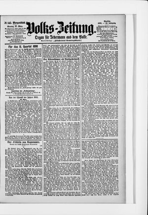Volks-Zeitung on Mar 27, 1898