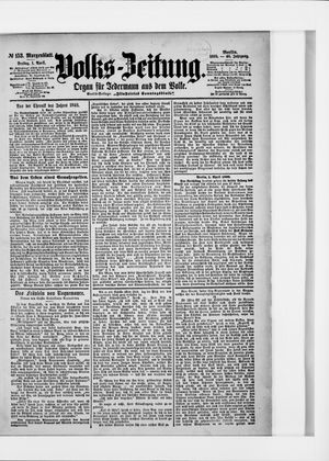 Volks-Zeitung vom 01.04.1898