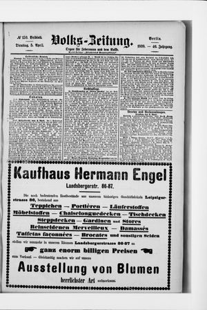 Volks-Zeitung vom 05.04.1898