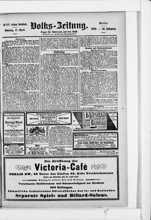 Volks-Zeitung vom 17.04.1898