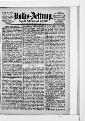 Volks-Zeitung vom 20.04.1898