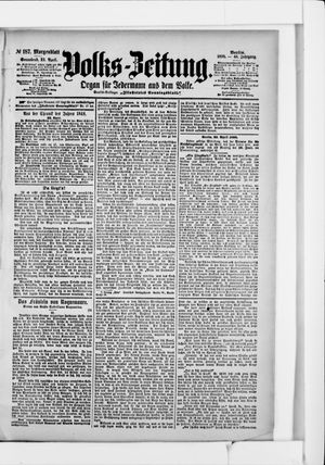 Volks-Zeitung vom 23.04.1898