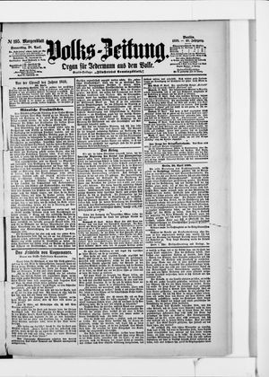 Volks-Zeitung vom 28.04.1898