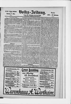 Volks-Zeitung vom 08.05.1898