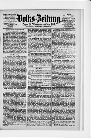 Volks-Zeitung vom 11.05.1898