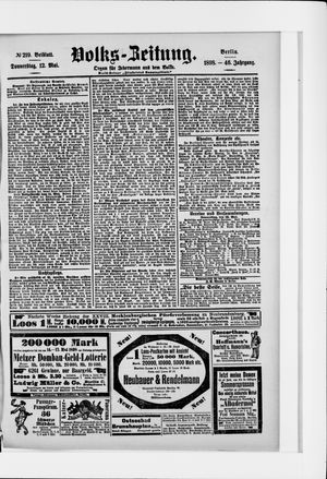 Volks-Zeitung vom 12.05.1898