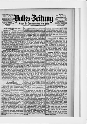 Volks-Zeitung vom 25.05.1898
