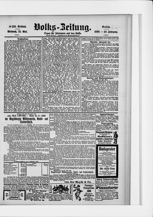 Volks-Zeitung vom 25.05.1898