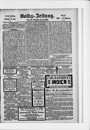 Volks-Zeitung vom 27.05.1898